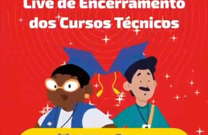 Live de Encerramento dos Cursos Técnicos da 2ª turma do Mais Saúde com Agente
