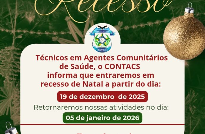 Comunicado Recesso CONTACS