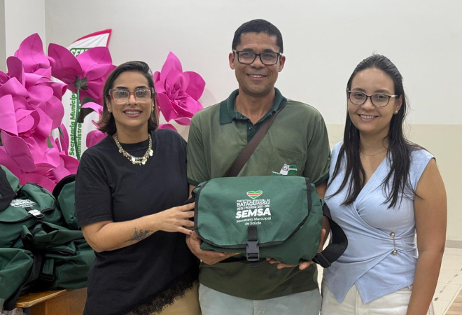 VALORIZAÇÃO: Agentes comunitários de saúde e de combate às endemias recebem novos kits de trabalho