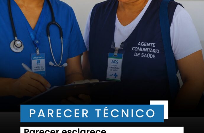 Parecer esclarece responsabilidade do Enfermeiro na supervisão de Agentes Comunitários de Saúde