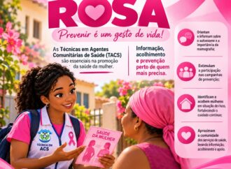 OUTUBRO ROSA TACS fortalecem a prevenção e o cuidado com a saúde da mulher